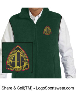 Unisex Adult Fleece vest (embroidered) Design Zoom